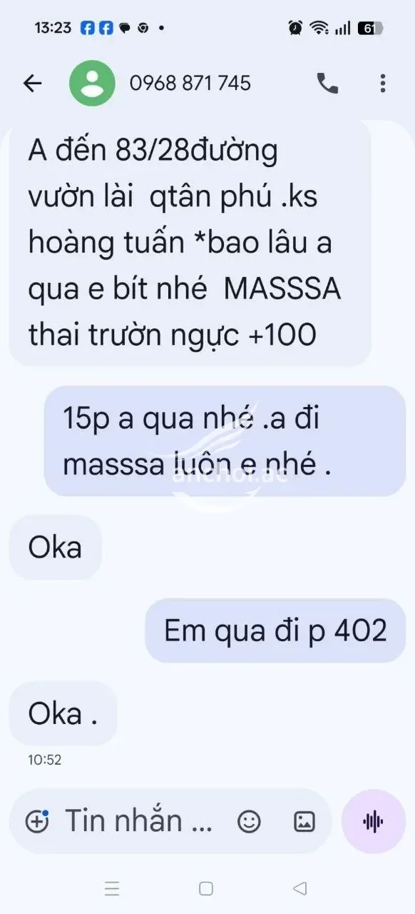 Ảnh checker Tamtrinh chụp khi gặp Massage như quỳnh thổi kèn bao phê xinh dâm nữ chìu khách (ảnh 4/5)
