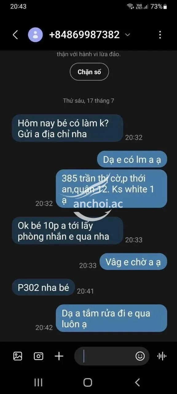 Ảnh checker Soixanh chụp khi gặp Thảo Trang  cô bé xinh đẹp dịch vụ bao phê (ảnh 4/5)