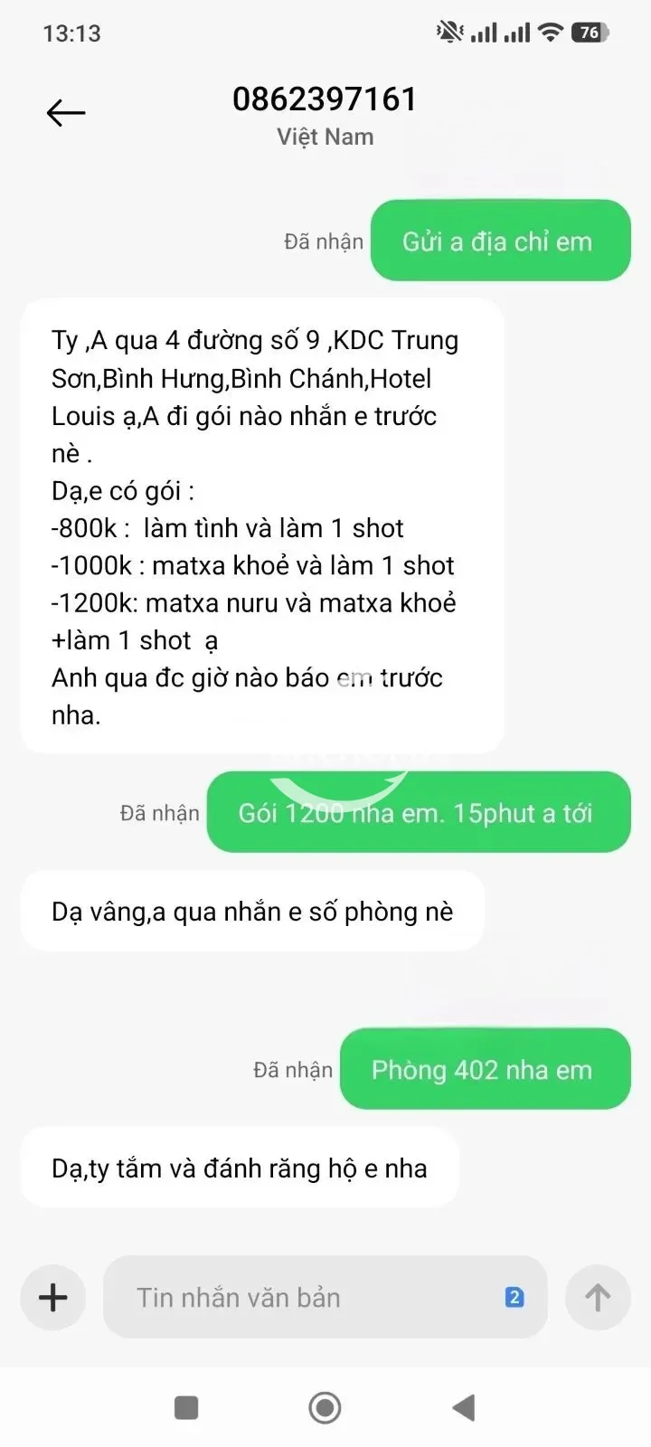 Ảnh checker Quitu chụp khi gặp THANH THỦY ❤️HOT GIRL MASAGE CHƠI PHÊ MÊ QUÊN LỐI VỀ (ảnh 2/3)