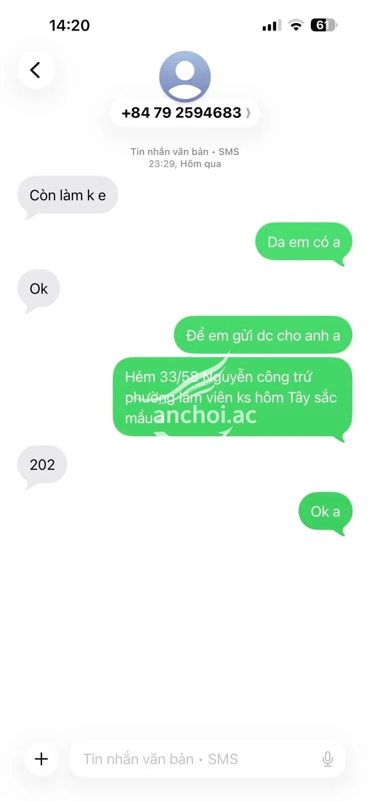 Ảnh checker Choilachat chụp khi gặp Dạ Thảo (ảnh 2/4)