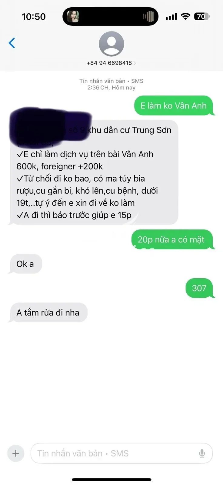 Ảnh checker Thích Massage  chụp khi gặp VÂN ANH - DA TRẮNG - DÁNG XINH - CHIỀU KHÁCH HẾT MÌNH (ảnh 2/4)