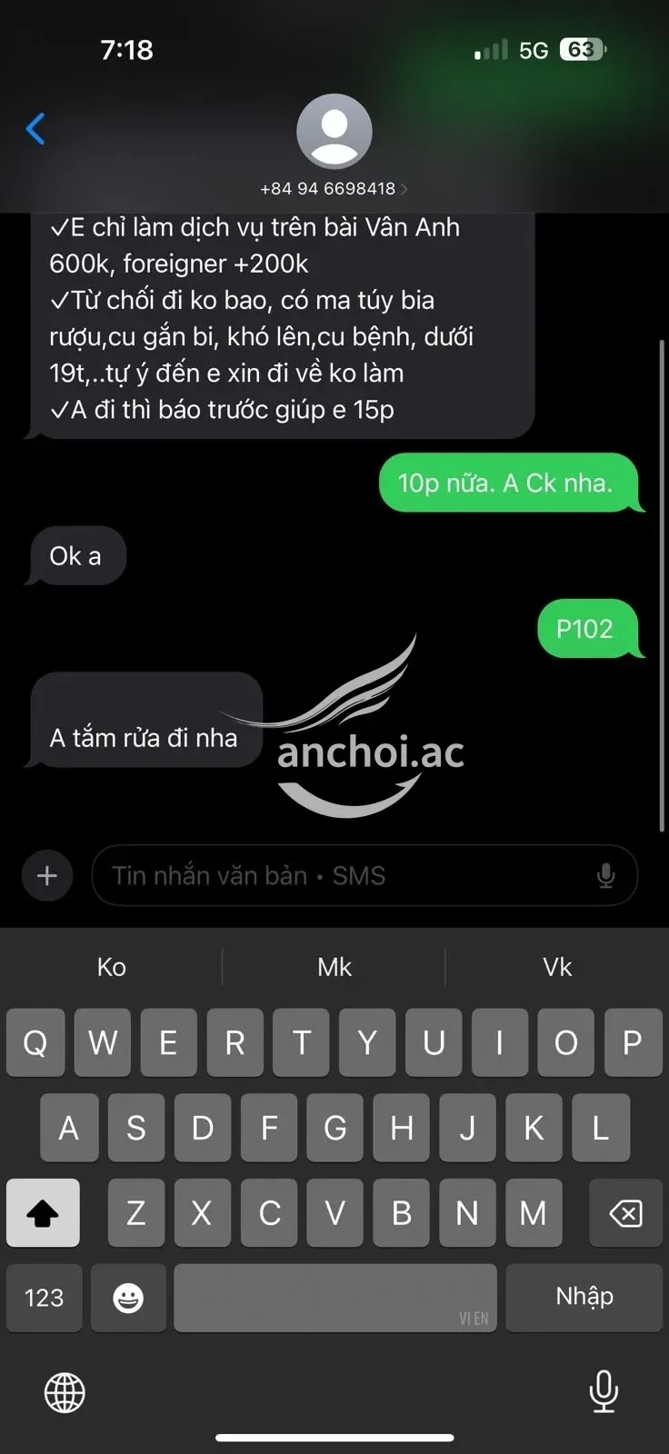 Ảnh checker Tàng Lão Lục chụp khi gặp VÂN ANH - DA TRẮNG - DÁNG XINH - CHIỀU KHÁCH HẾT MÌNH (ảnh 4/4)