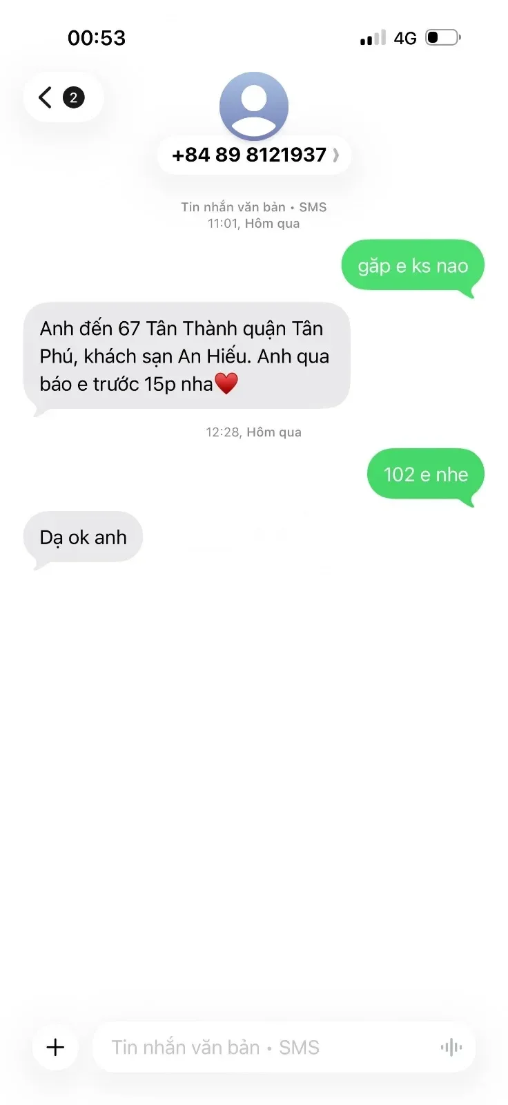 Ảnh checker tugiaiminh chụp khi gặp Anh Thư Xinh Đẹp Ngoan Hiền Chiều Khách  (ảnh 2/4)