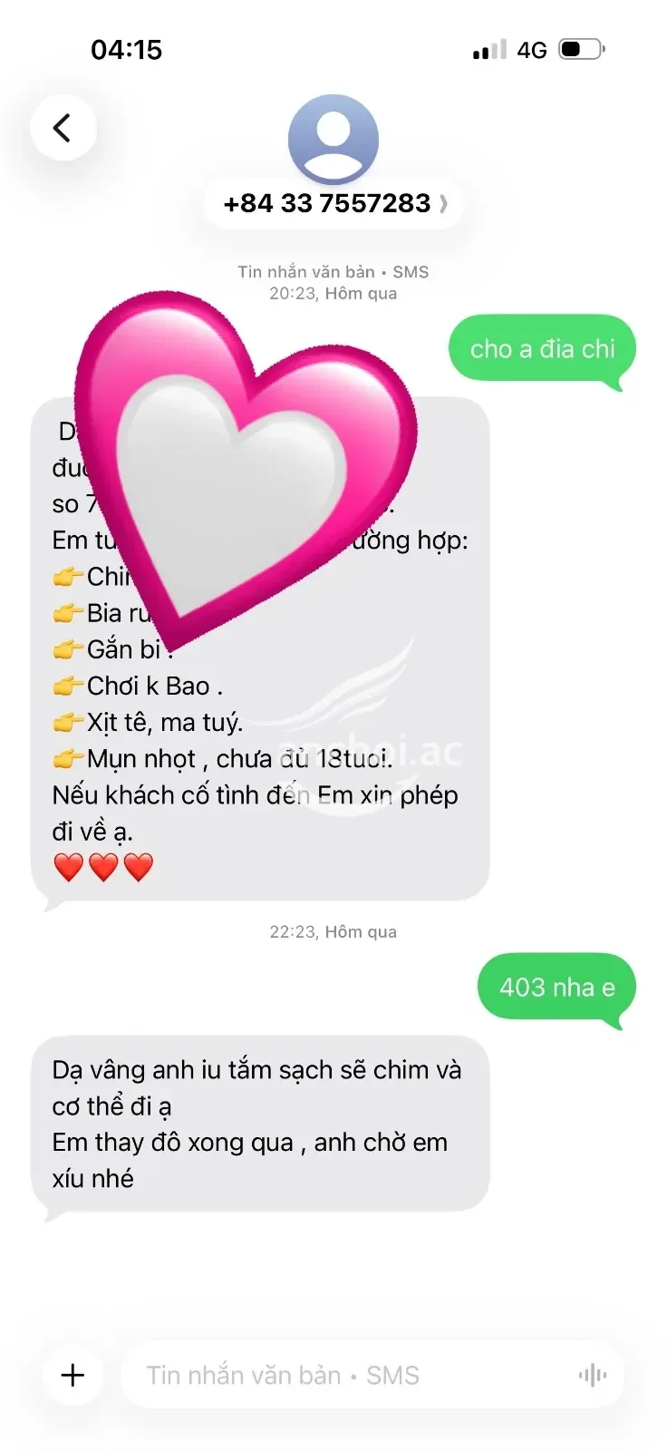 Ảnh checker khaluanbang chụp khi gặp ❤️Huyền Baby❤️ - XINH ĐẸP QUYẾN RŨ - BODY RỰC LỬA - YÊU CHIỀU TÌNH CẢM - CẢM GIÁC KHÓ PHAI (ảnh 1/5)