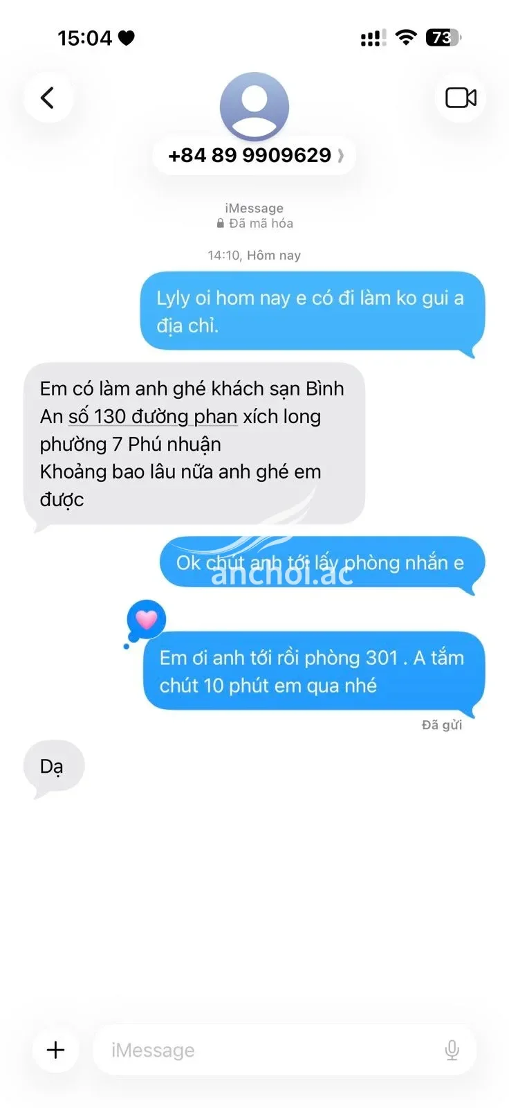 Ảnh checker Bungalo chụp khi gặp LY LY - GÁI DÂM MÔNG TO VÚ BỰ CHIỀU KHÁCH (ảnh 1/5)