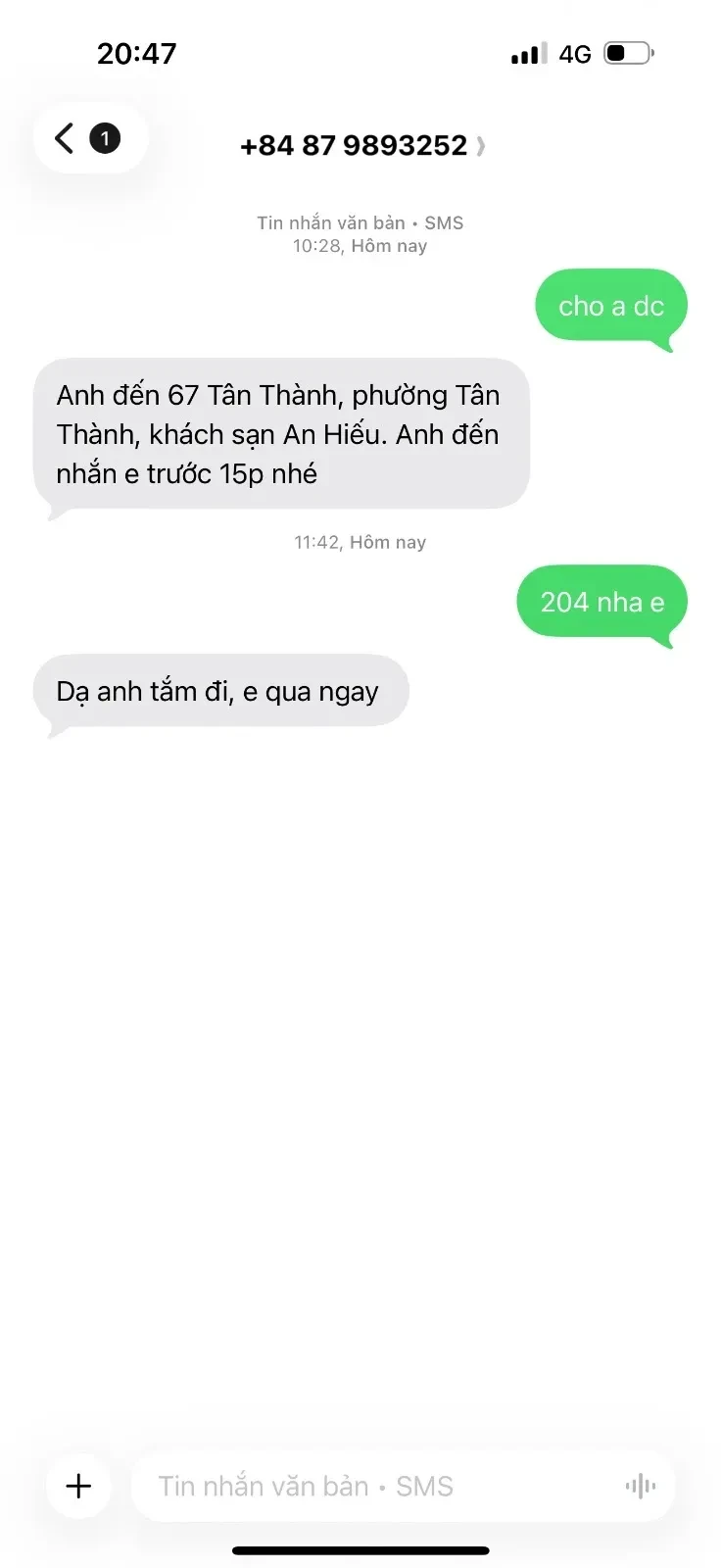 Ảnh checker thanvoky chụp khi gặp Anh Thư Xinh Đẹp Ngoan Hiền Chiều Khách  (ảnh 3/4)