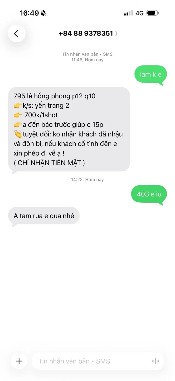 Ảnh checker huuduc1998 chụp khi gặp  HÀ LINH - - XINH SANG GỢI TÌNH - VÚ TO BODY ĐẸP - KỸ NĂNG LÀM TÌNH CUỐN HÚT (ảnh 4/5)