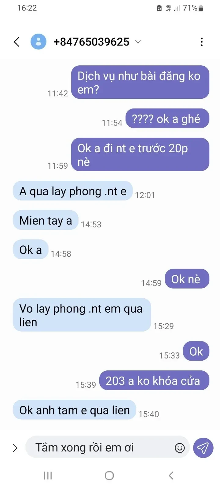 Ảnh checker Tutquangai chụp khi gặp GÁI MIỀN NAM THU HĂNG _ LÀM TÌNH MAX PHÊ BODDY GỢI CẢM (ảnh 4/5)