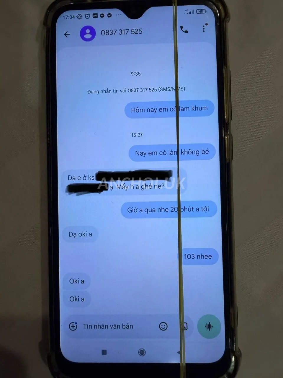 Ảnh checker Minh Huy  chụp khi gặp ❤️Rau Sạch❤️ Bé LiiLy 2k2-Dáng Đẹp - Non Tơ – Da Trắng Mịn Màng .0837317525 (ảnh 1/5)