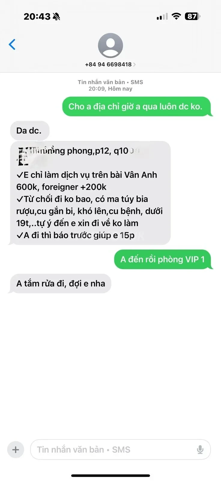 Ảnh checker Địt Cực Mạnh chụp khi gặp VÂN ANH - DA TRẮNG - DÁNG XINH - CHIỀU KHÁCH HẾT MÌNH (ảnh 2/4)