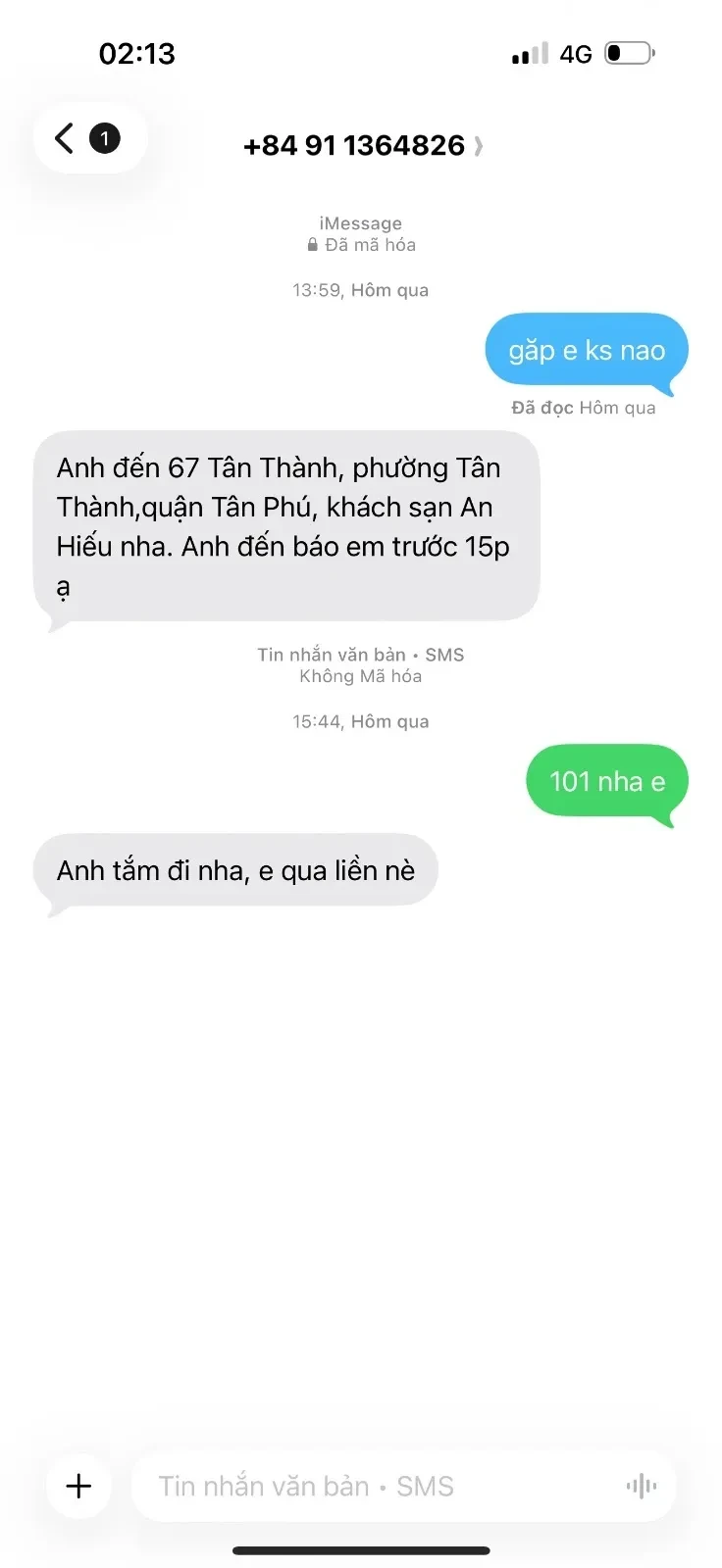 Ảnh checker phucnguu chụp khi gặp BÉ SAM THEBEST CHOICE VIP (ảnh 1/3)